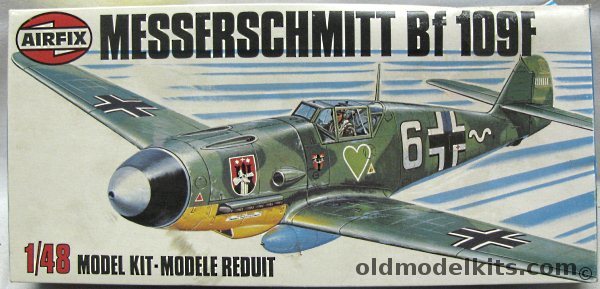 Airfix 1/48 Messerschmitt Bf-109F-4 - JG27 North African 1942 or JG54 Lake Ladoga Finland Luftflotte 1 1942 Ob. Werner von Hofe, 04101-4 plastic model kit